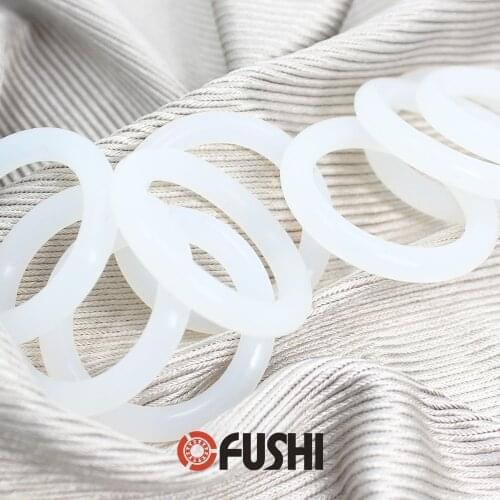 CS1.8mm Silicone O RING ID 4.87/5/5.15/5.3/5.6/6/6.3/6.7*1.8 mm 100PCS O-Ring VMQ Gasket seal Thickness 1.8mm ORing White Rubber