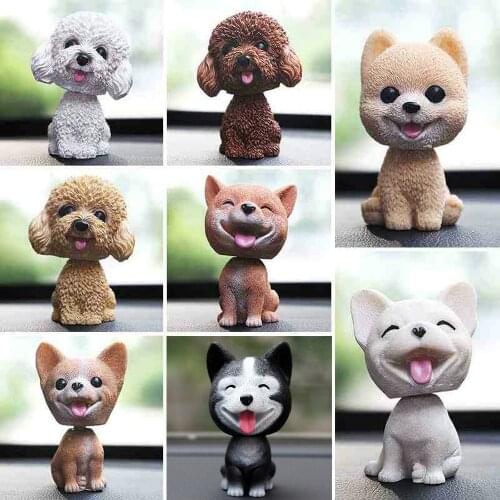 Husky Teddy/Poodle Shaking Head Nodding Dog Sticker Car Styling Decoration Accessories Boy/Girl Friend Gift Birthday Toys Animal