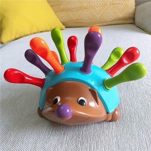 12 -24 Months Baby Toys Matching Sorter toy Hedgehog Sorter Toy Kids Stacking Toys Toddler Montessori Toy Interactive Game Gift
