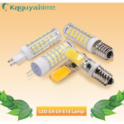Kaguyahime 5Pcs LED G9 G4 E14 Dimmable Lamp Corn Bulb 9W 7W 5W 3W LED E14 G4 Bulb AC 220V Chandelier Spot Replace Halogen Lamp