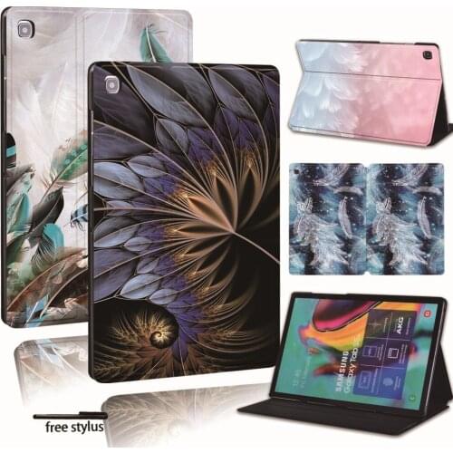 For Samsung Galaxy Tab A 8.0 9.7 10.1 10.5/Tab S6 Lite/Tab A6 7"10" /Tab E 9.6/Tab S5E Printed Tablet Leather Stand Case Cover