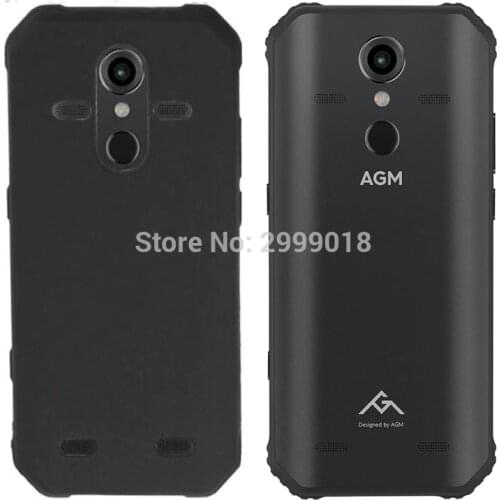 For AGM A9 Matte Black Case For AGM A9 Soft TPU Silicone Back Cover Shockproof Back Color Cover For AGM A9