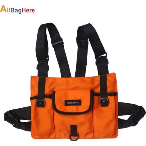 Hot Ins Fashion Chest Bag for Couple Hip Hop Harness Chest Rig Bags Vest Streetwear Women Functional Tactical Package Waist Pack