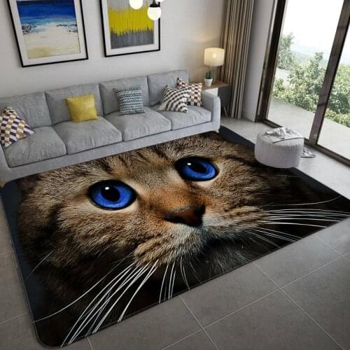 Cartoon Animal Tiger Cat 3D Print Carpets for Living Room Bedroom Area Rugs Kids Room play Carpet Baby Crawl Mats Child Game Rug