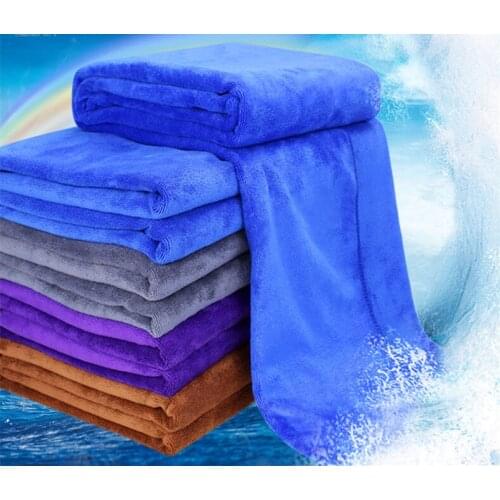 2 m car wash big towel Thick and absorbent Multifunctional car wash towel Microfiber without scratches Car wash supplies