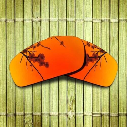 Polarized Replacement Lense For-Oakley Monster Pup Sunglasses Frame True Color Mirrored Coating - Fire Red Color Options