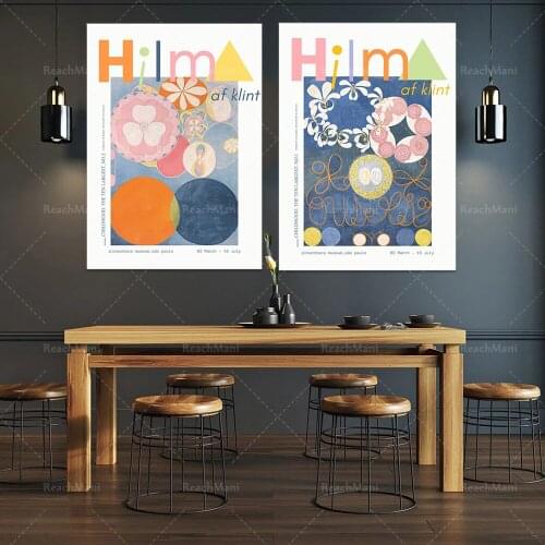 Hilma Af Klint prints, top ten prints, exhibition posters, abstract art, museum posters, wall decoration printing posters
