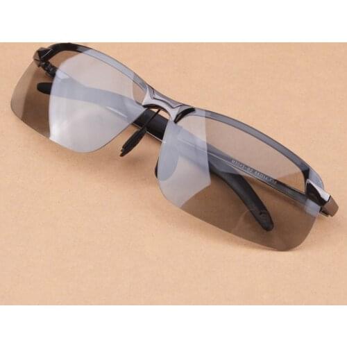 CITALL Black UV400 Men Polarized Photochromic Transition Lens Sunglasses Mens Outdoor Driving Fishing Sports Goggles