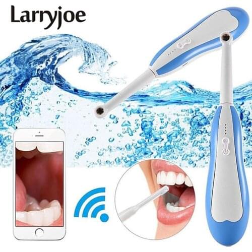 Larryjoe WiFi Dental Camera HD Intraoral Endoscope LED Light Monitoring Inspection for Dentist Oral Real-time Video Dental Tools