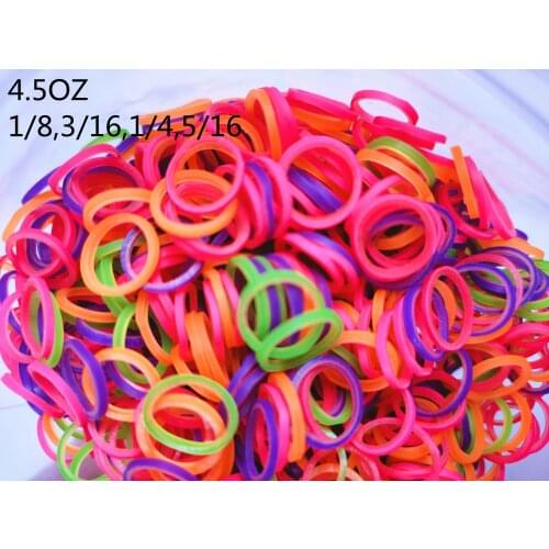 Dental Colorful Orthodontic Elastics Rubber Bands/Ties 4.5OZ 5000Pis/Pack
