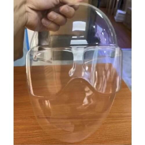 Lengthen Transparent Protective Face Shield Reusable Dustproof Haze Foggy Design Protect Full Face Cover Specialty Tools Kitchen