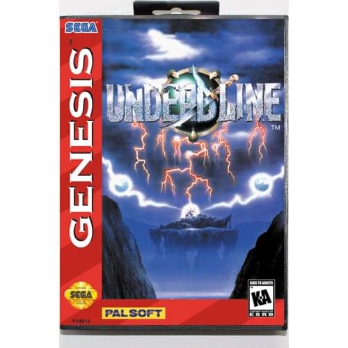 Undead Line 16bit MD Game Card For Sega Mega Drive/ Genesis with Retail Box