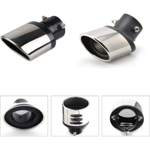 Universal Car Exhaust Muffler Car Tail Throat Liner Pipe for Peugeot RCZ 206 207 208 301 307 308 406 407 408 508 2008 3008-6008