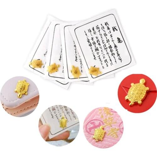 Japanese Money Turtle Asakusa Temple Mini Gold-Plated Tortoise Guarding Praying Lucky Wealth Portable Lucky Charm Gift Mascot