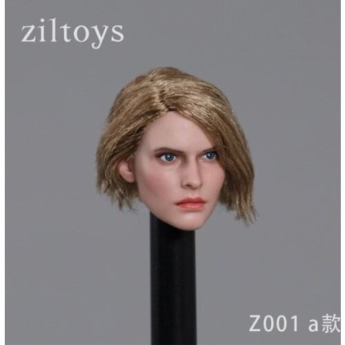 Ziltoys Z001 1/6 Scale Jill head Sculpture Female Beauty movie star head sculpt for 12 inches Body Figures