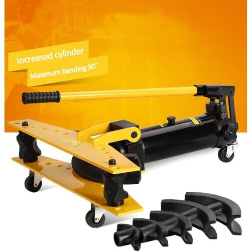 1 Inch Integral Manual Hydraulic Bender Galvanized Pipe Iron Tube Steel Pipe Bending Tools High And Low Pressure Plunger Design