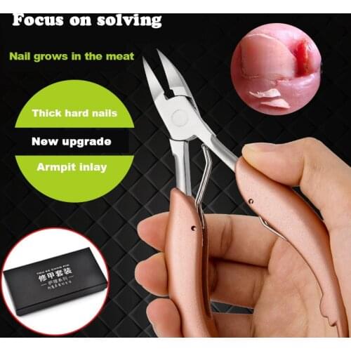ANGNYA 1Pc Nail Correction Nippers Clipper Trimmer Cutters Dead Skin Dirt Remover Paronychia Nippers Toe and Finger Nail Cutters