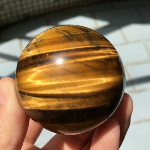 30mm Natural Tigers eye stone quartz Sphere crystal ball rock Healing