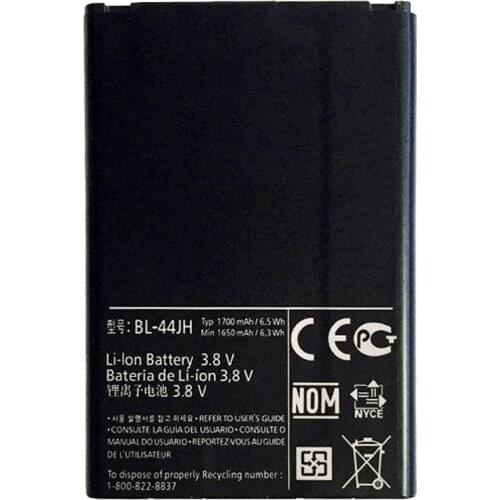 1700mAh BL-44JH Battery For LG Optimus L4 II E440 E445 L5 II E460 Dual E455 Optimus Duet E450 P705 P700 Optimus L7 Battery
