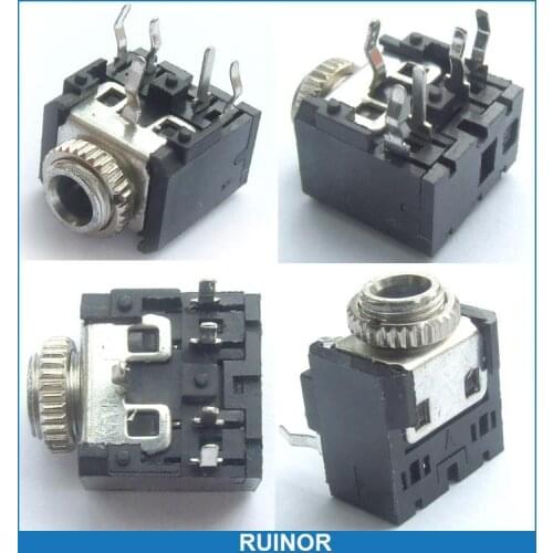 500PCS 3.5mm 1/8" Headphones Player Radio Stereo Jack PCB Panel Mount Chassis