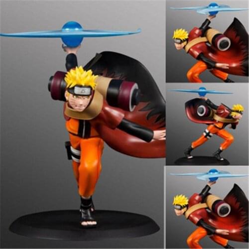 Anime Naruto Uzumaki PVC 2nd Uzumaki Naruto Big Action Figure Collectible Model Toy Doll Figurine Children Gift Puppets 15cm