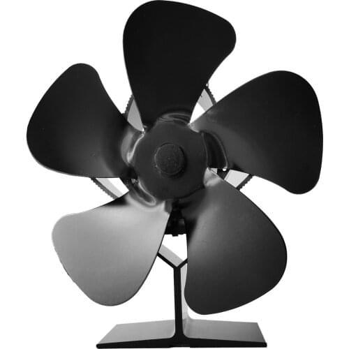 Fireplace Fan 5 Blade Wood Stove Fan Silent Heat Powered Eco Fan For Log Burner Home Fireplace Fan For Gas Stoves Suitable