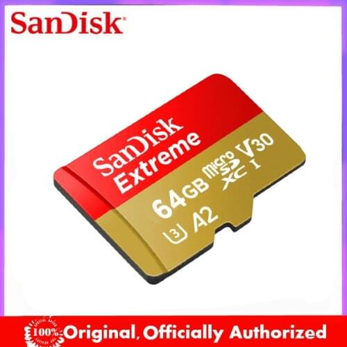 Sandisk Extreme Micro SD Card A2 A1 V30 U3 64GB 32GB Memory Card 128GB 256GB Flash Card microsd For Free Shipping