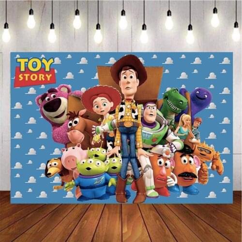 Cartoon Pattern Toy Elfin Photography Background Backdrop Baby Birthday Party Decoration Tapestry Photo Live Studio Customize