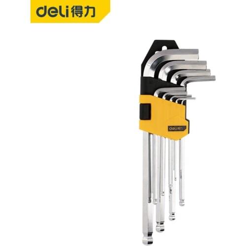 Hex Wrench Set Screwdriver Universal Allen Key 1.5mm-10mm 9PCS Double-End L Type Hexagon Flat Ball Spanner Metric Hand Tools