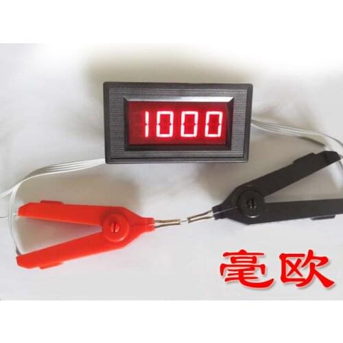 Low Resistance Tester Milliohmeter Low Resistance Meter 3-bit Half Ohmmeter Resistance Meter
