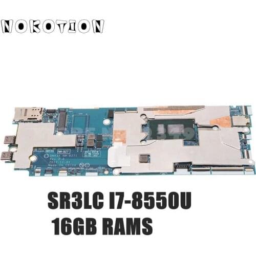 NOKOTION 01AW897 DMX3A NM-B271 For Lenovo ThinkPad X1 Tablet Evo Motherboard SR3LC I7-8550U CPU UHD 620 16G RAM