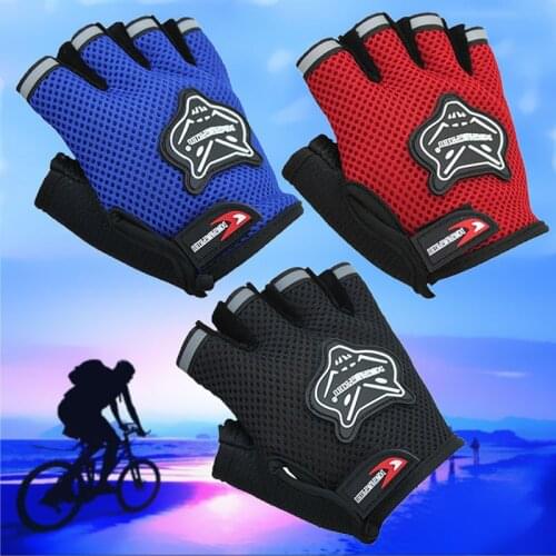 Newly Children Kids Bike Gloves Half Finger Breathable Anti-slip For Sports Riding Cycling