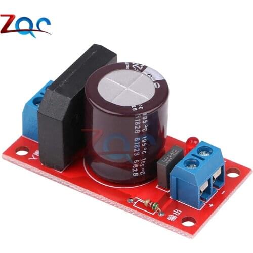 Rectifier Filter Power Board 3A 8A Rectifier with Red LED Indicator AC Single Power to DC Single Source Board