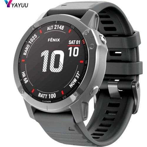 YAYUU Sport Watch Strap For Garmin Fenix 6X Pro 5X Plus 3 3HR 3 Sapphire GPS Smart Watch Band Quick Release Easy 26mm Bracelet