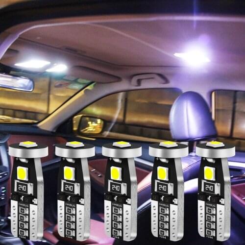 10Pcs T10 W5W Led Bulbs 168 194 Car Interior Lights for Audi A4 A6 A3 A5 Q3 Q5 Q7 BMW E46 E39 E90 E36 E60 E34 E30 F30 F10