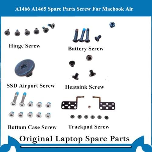 Wholeset Screw for Macbook Air A1466 A1465 A1370 A1369 Battery Logicboard Trackpad Heatsink Screw