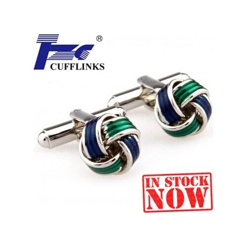 TZG07234 Enamel Knots Cufflink Cuff Link 2 Pairs Free Shipping Promotion