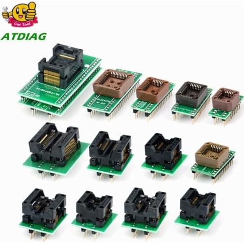 13pcs Adapter For Superpro Xeltek 610P USB ECU Programmer Burn Block Xeltek USB Superpro 610P Adapter Superpro Xeltek Adapter