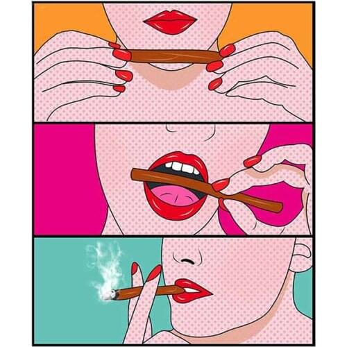 13cm x 10.4cm for Picture Stitching Red Lips Women Waterproof Car Stickers VAN Decoration Decal Refrigerator Graphics