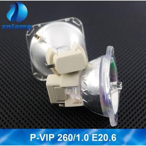 1pc Compatible 2400MP High Brightness for Dell Projector Lamp P-VIP 260/1.0 E20.6 for Osram 260W E20.6 Projector Lamp Bulb