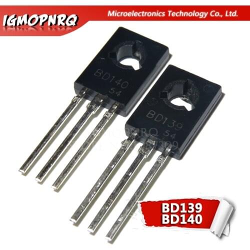 20PCS BD139 BD140 ( 10PCS BD139 + 10PCS BD140 ) TO126 TO-126 new voltage regulator IC