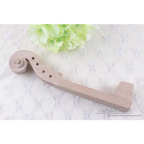 4/4 Violin Neck Hand Carve Maple wood Violin Headstock Violin Accessories