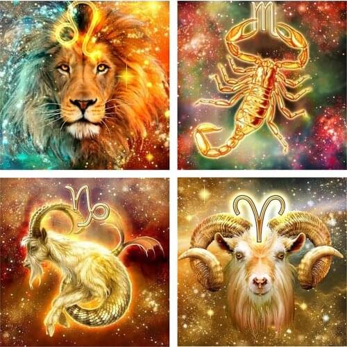 5d DIY Diamond Embroidery Lion Diy Diamond Painting Cross Stitch Picture Of Rhinestones Diamond constellation