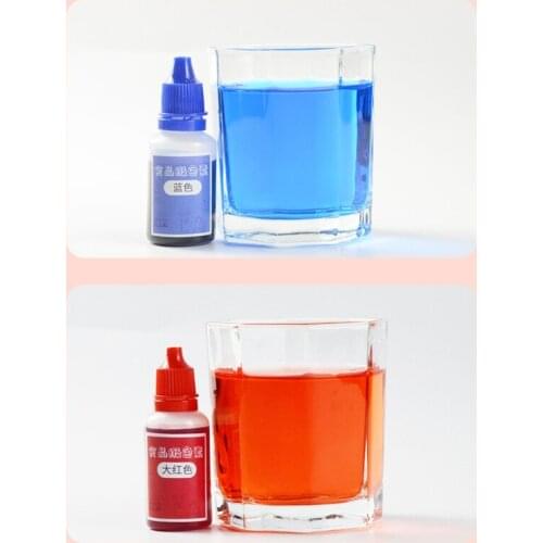 13MA 6pcs 10ml Liquid Pigment DIY Handmade Scented Candle Coloring Colorants for Jelly Soybean Wax Dye Making