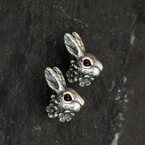 925 Silver Earrings jewelry 2021 Jewelry Women Earring Rabbit Animal Shape Gifts for Women Vintage Style Fashion Jewelry Unusual