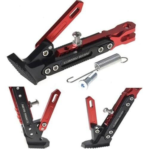 CNC Aluminum Alloy Adjustable Kickstand Foot Side Stand For Motorcycle Universal Motorcycle Accessories