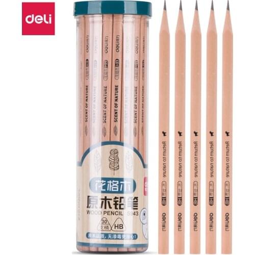 Deli 60pcs kawaii wood pencil 2H HB 2B High quality pencils kids drawing writing school office stationery supplies free shipping