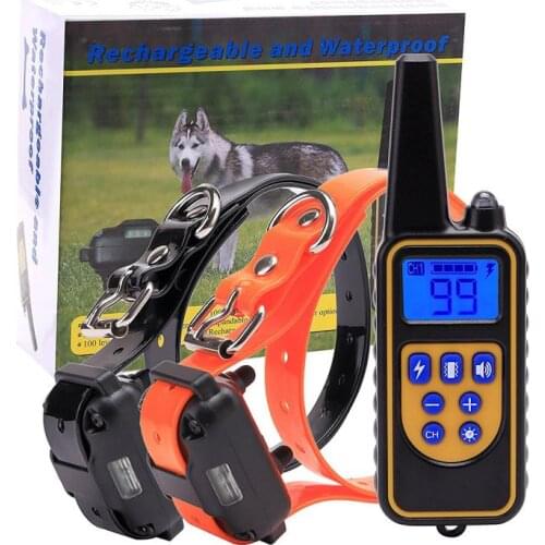Dog Trainer Automatic Electric Shock Dog Collar Pet Collar Barking Stopper Automatic Dog Ring Training Dog Barking Hot Sales