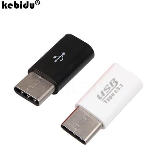 Kebidu USB 3.1 Type-C Male to Micro USB Female USB-C Cable Converter For Macbook Nokia N1 ChromeBook Nexus 5X 6P