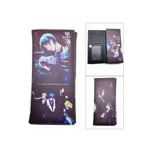LISM Black Butler Fashion Anime Wallet Bags Wallets Coins Casual Purses Card Unisex Gifts Birthday
